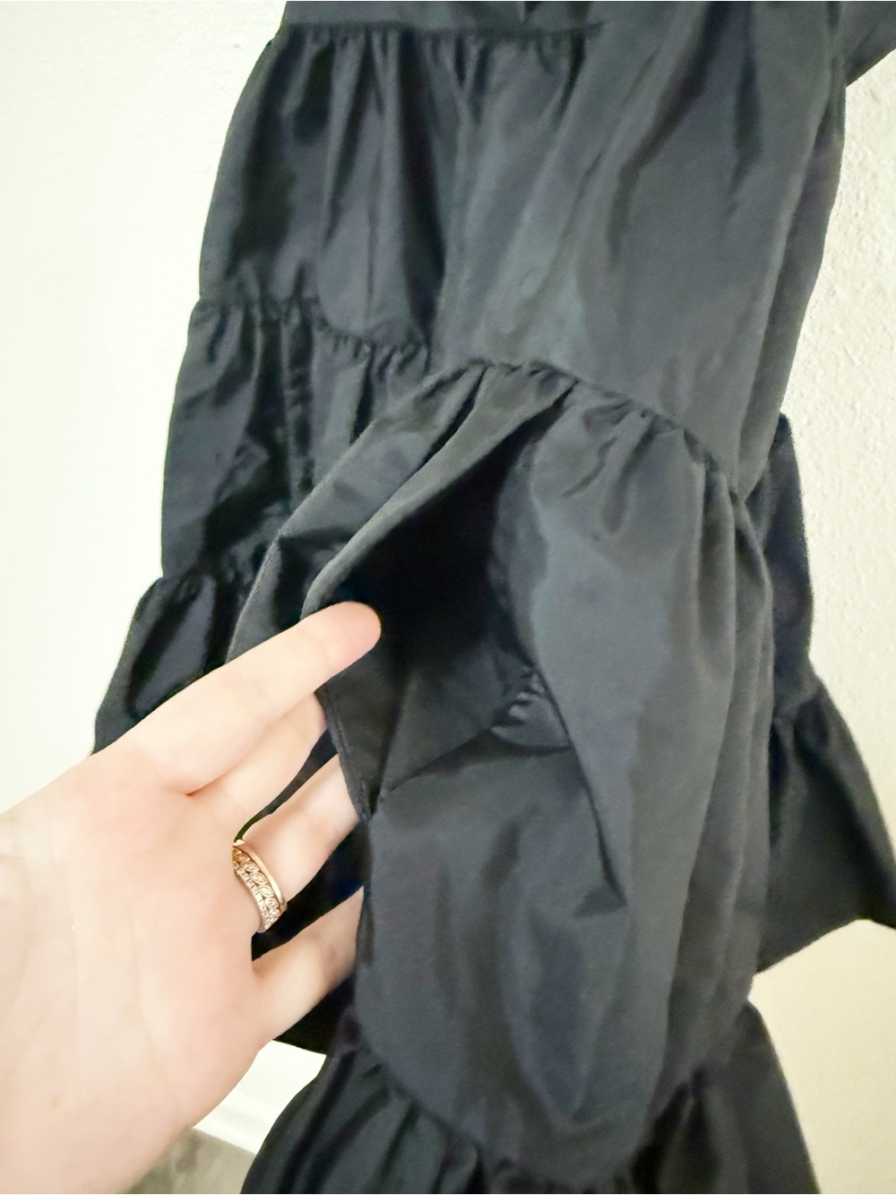 Cecilie Bahnsen Babydoll Tiered Taffeta Drawcord Sleeveless Mini Aino Dress 4 - Picture 13 of 13